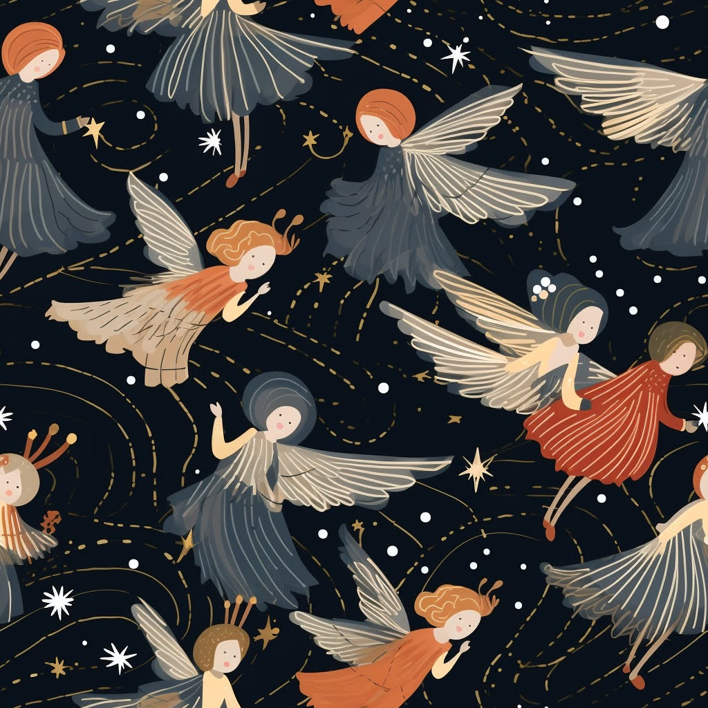 Celestial Angel Dance Gift Wrap