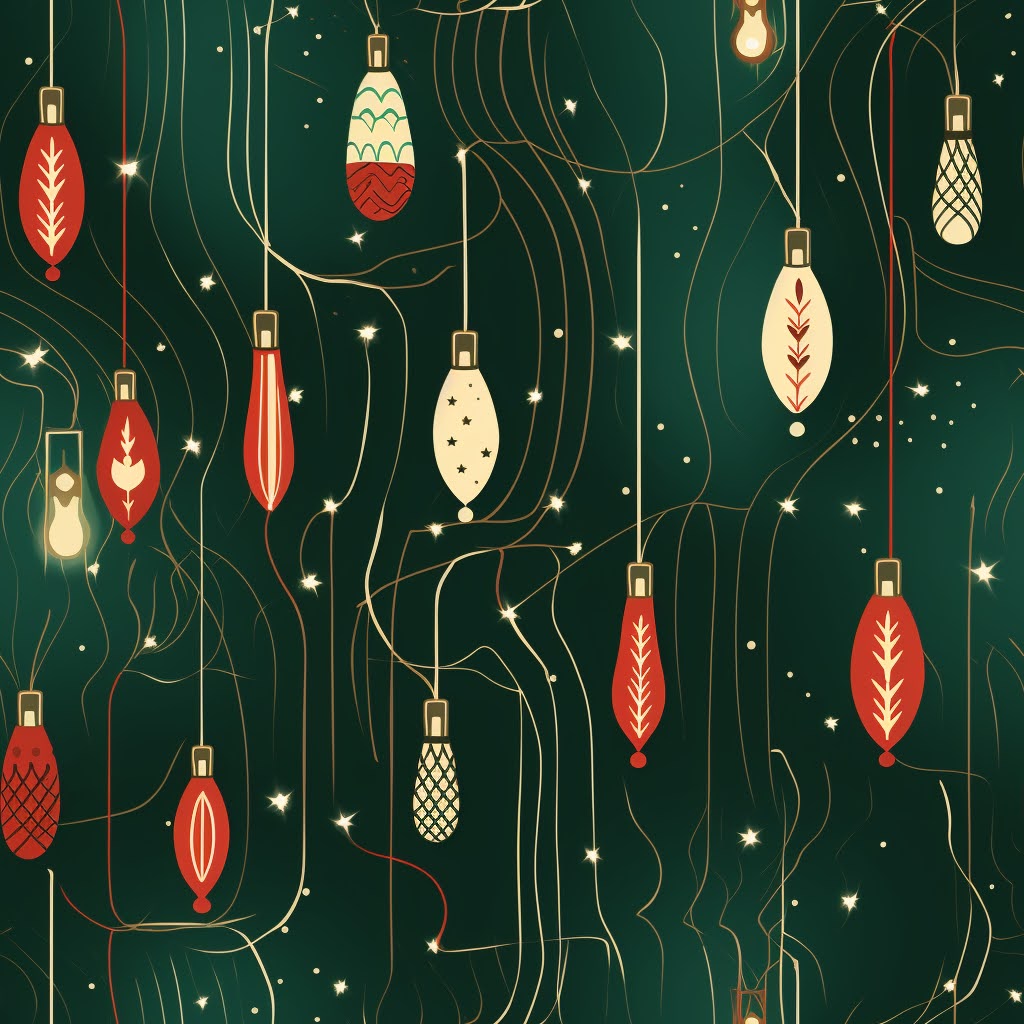 Enchanted Festive Lights Gift Wrap