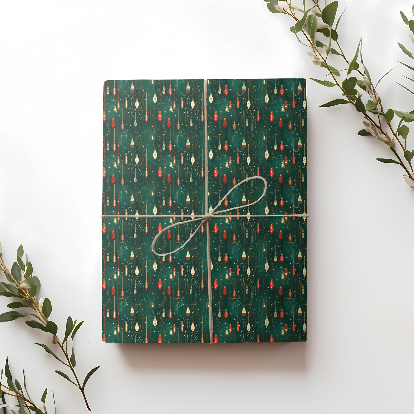 Enchanted Festive Lights Gift Wrap