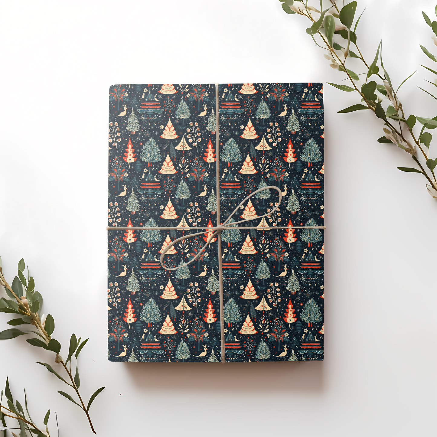 Enchanted Winter Forest Gift Wrap