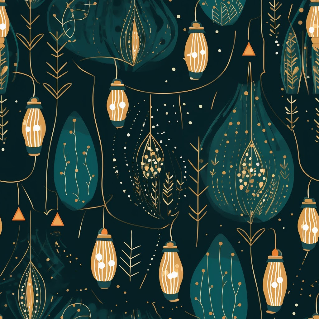 Ethereal Lanterns Gift Wrap