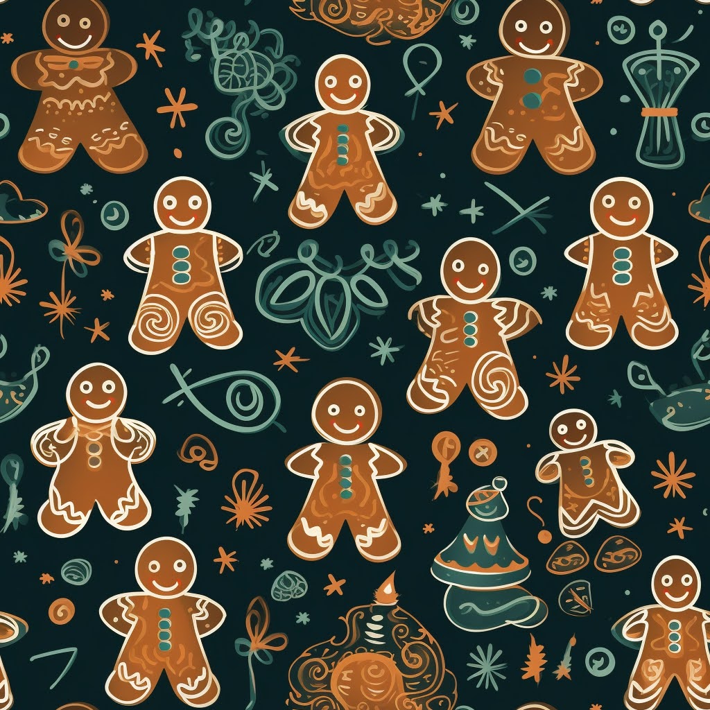 Gingerbread Joy Gift Wrap