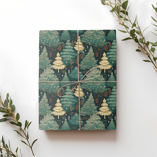 Magical Pines Gift Wrap