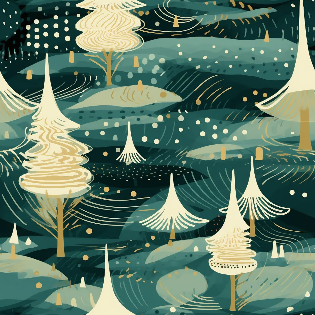 Whimsical Winter Forest Gift Wrap